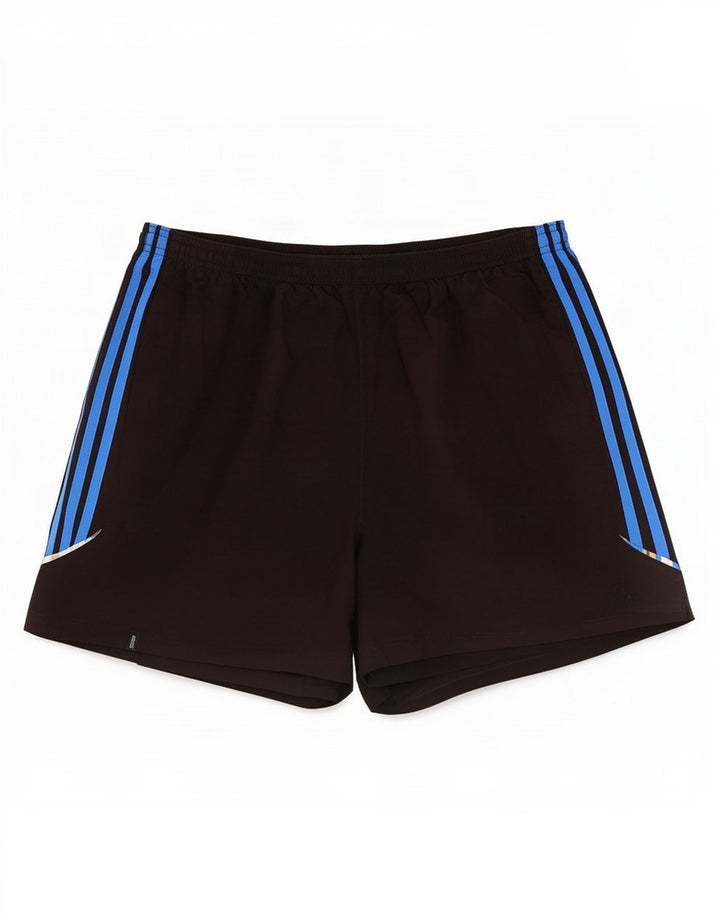 Pantaloncini sportivi da uomo Adidas Medium Black Colourblock in poliestere