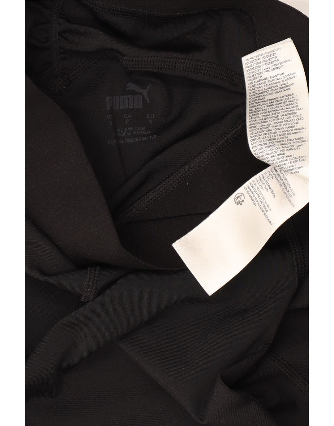 Leggings slim fit da donna PUMA UK 10 Small Nero Poliestere