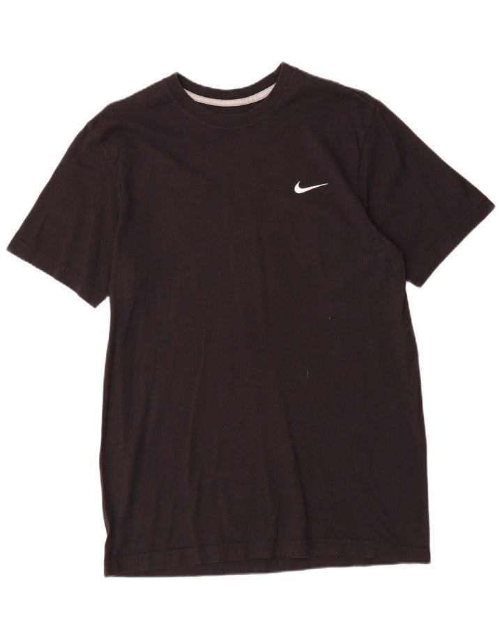 T-shirt NIKE da uomo con vestibilità regolare, cotone medio nero
