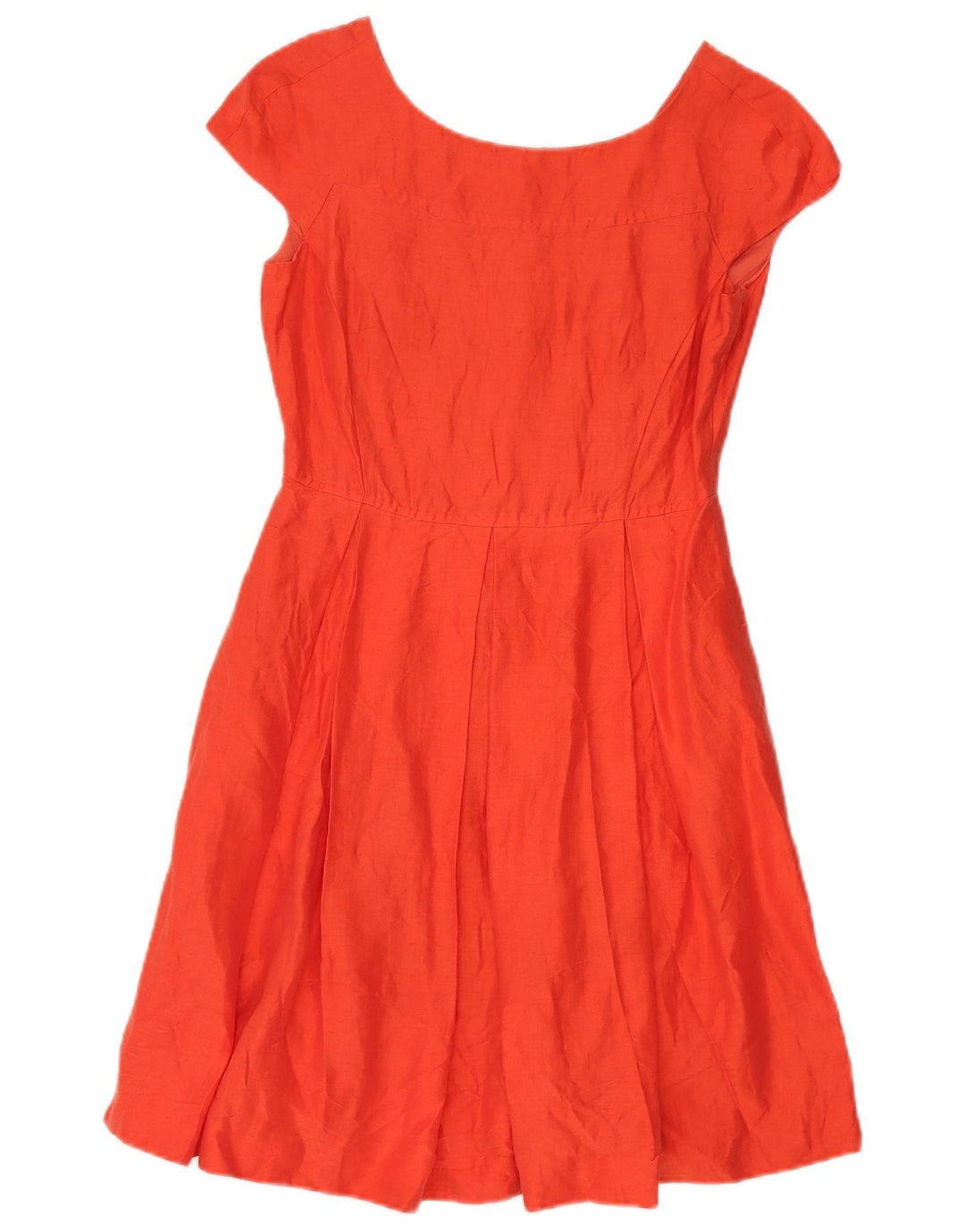 Abito a trapezio da weekend da donna Max Mara UK 8 piccolo lino arancione