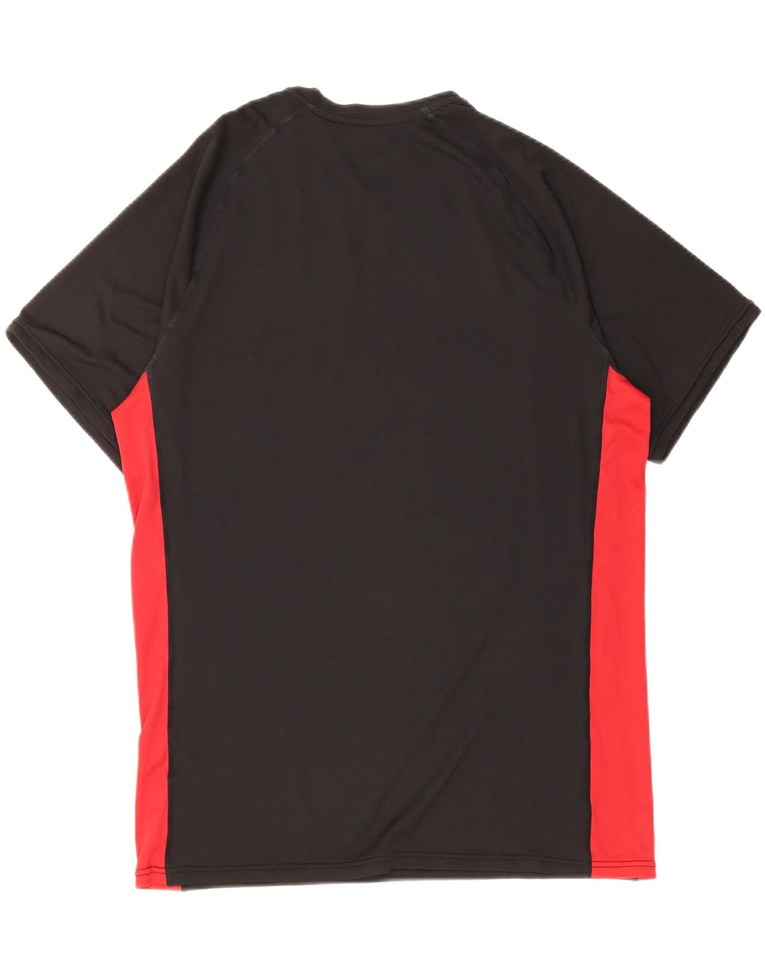 NIKE Mens Dri Fit T-Shirt Top Large Black Colourblock