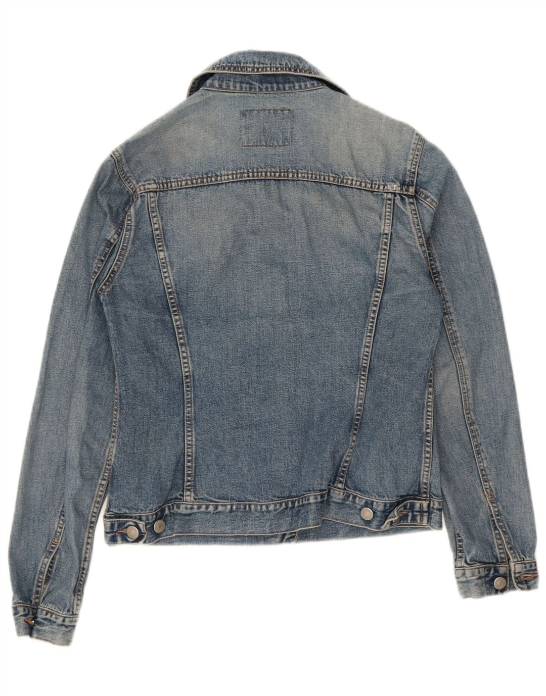 Giacca in denim da donna Sisley UK 10 piccola in cotone blu