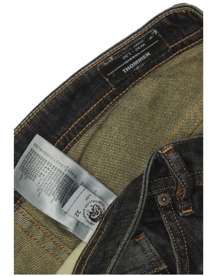 Jeans slim da uomo Diesel Thommer W32 L32 in cotone blu navy