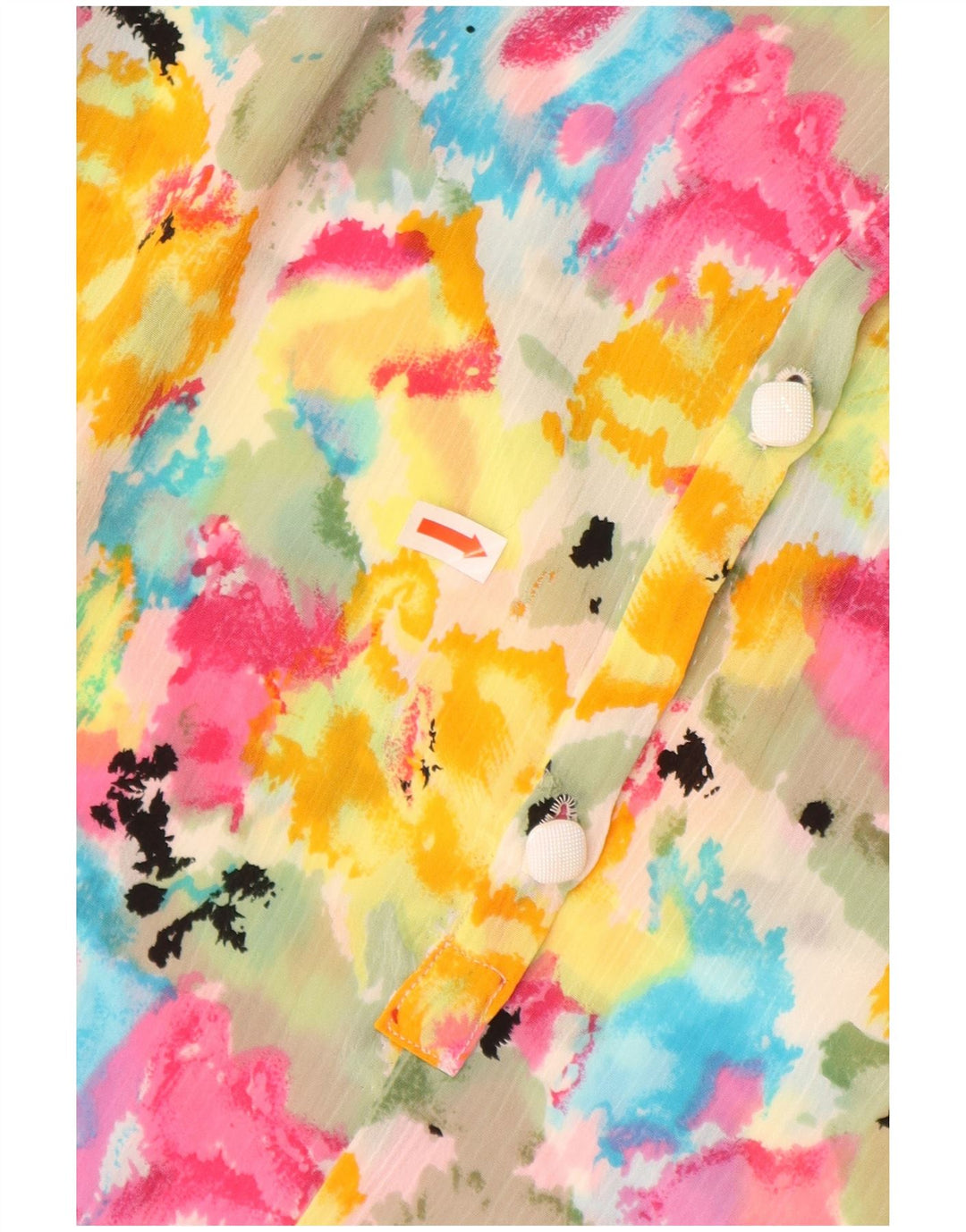 Camicetta a maniche corte da donna VINTAGE UK 16 Large Tie Dye multicolore