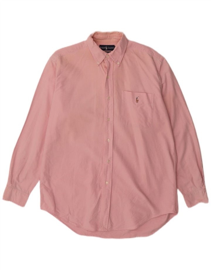 Camicia Ralph Lauren da uomo vestibilità classica in cotone rosa medio