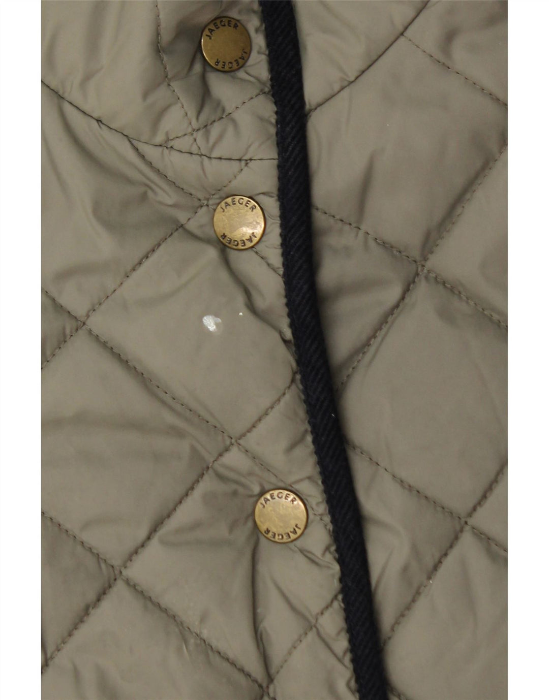 Giacca trapuntata da donna Jaeger UK 12 Medium Khaki Poliammide