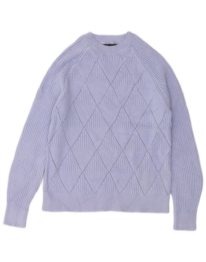 MARKS & SPENCER Maglione girocollo da donna UK 14 Viola medio