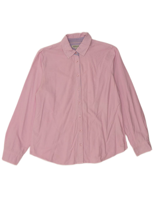 Camicia da donna Orvis UK 14 Cotone rosa medio