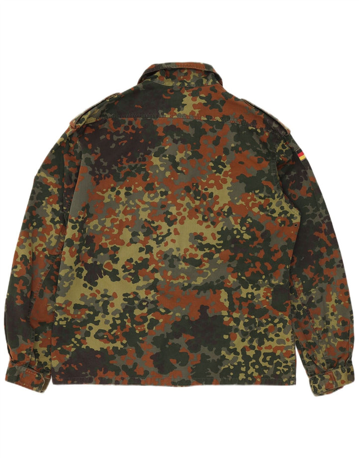 Camicia militare da uomo vintage overshirt piccola mimetica kaki