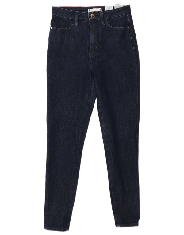 Jeans skinny Sculpt da donna Tommy Hilfiger W27 L26 cotone blu navy