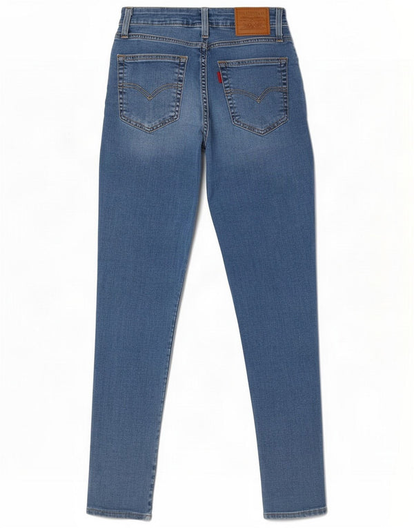 Levi's Womens 721 High Rise Skinny Jeans W27 L30 Blue Cotton