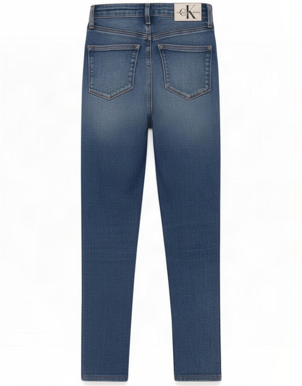Calvin Klein Jeans skinny corti da donna a vita alta W25 L25 Cotone blu