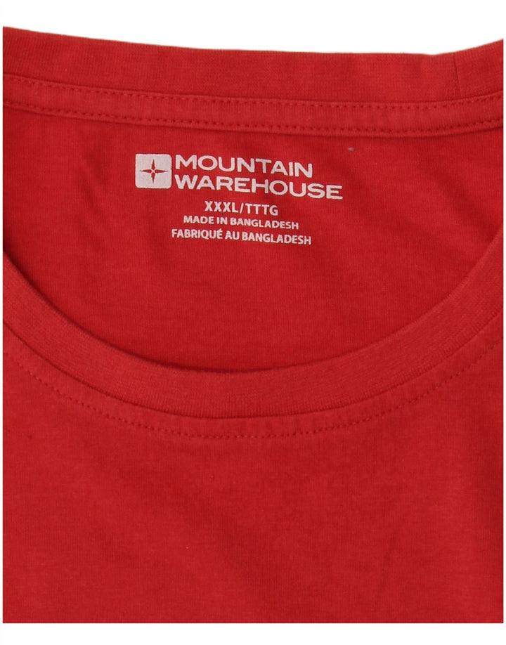 MOUNTAIN WAREHOUSE Mens Graphic T-Shirt Top 3XL Red