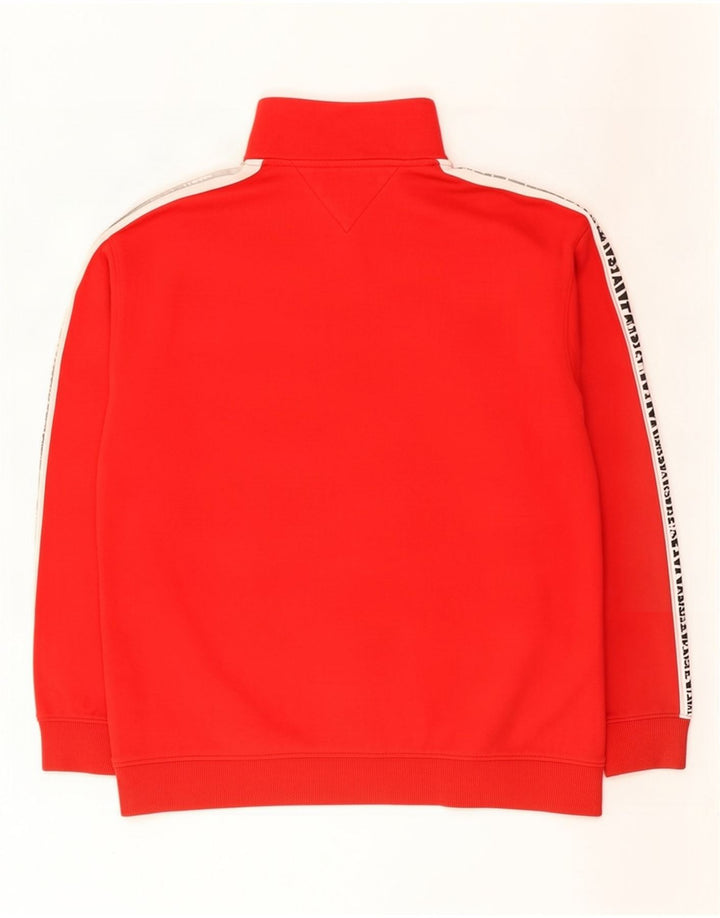 Felpa grafica da uomo Tommy Hilfiger Maglione color block rosso medio