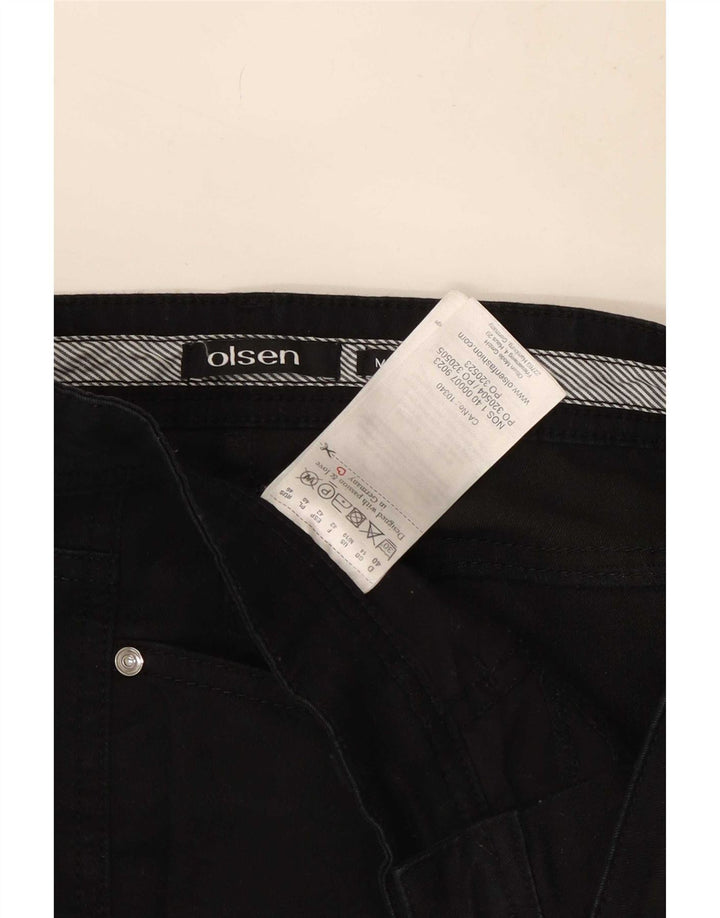 Jeans slim da donna Olsen UK 14 medio W30 L30 neri