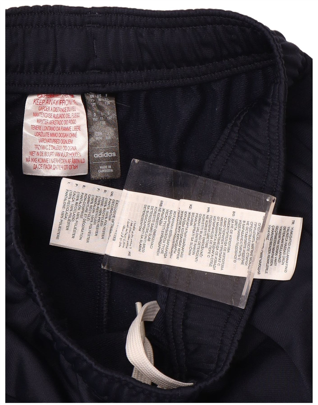 Pantaloni da tuta ADIDAS da ragazzo Joggers 11-12 anni Poliestere blu navy