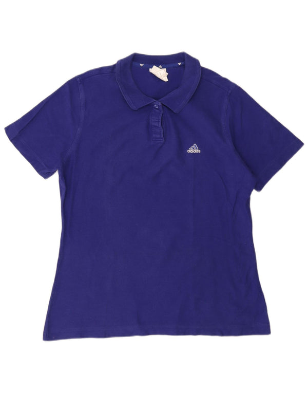 Polo da donna Adidas UK 20 2XL cotone blu