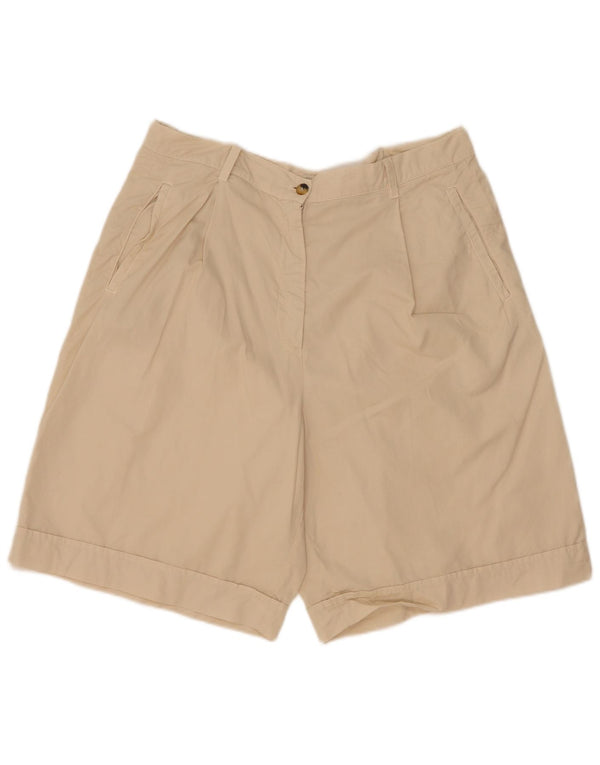 Pantaloncini casual con ancoraggio a vita alta da donna Belfe & Belfe IT 50 XL W32 bianco sporco