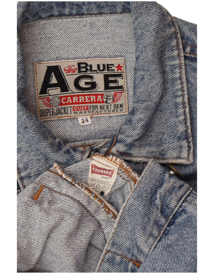 Giacca di jeans Carrera vestibilità ampia per ragazzi 13-14 anni in cotone blu