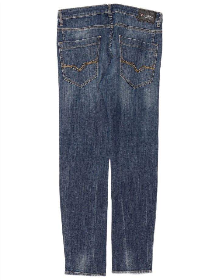 Jeans slim da uomo Guess W32 L32 cotone blu