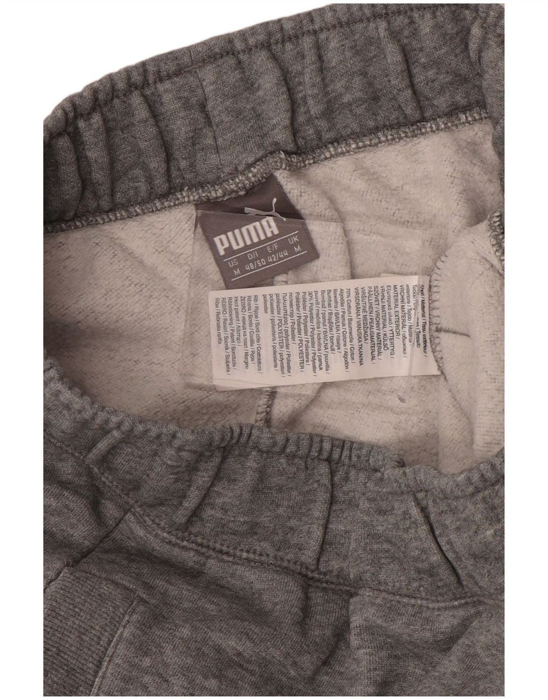 Pantaloni da tuta da uomo Puma Joggers in cotone grigio medio sportivo