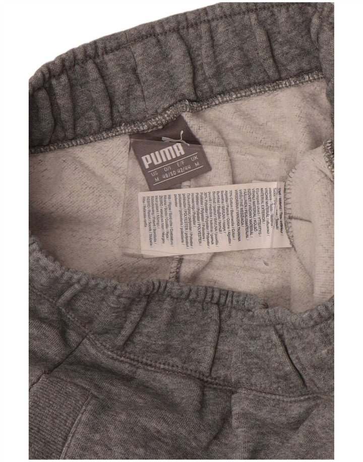 Pantaloni da tuta da uomo Puma Joggers in cotone grigio medio sportivo