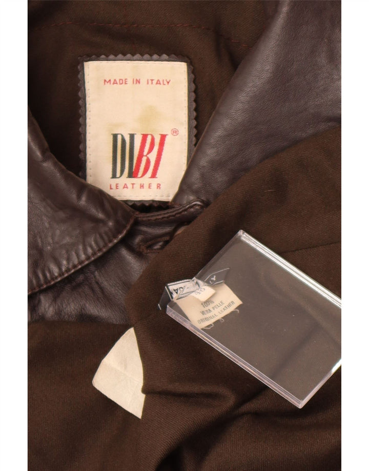 Cappotto in Pelle Donna Dibi IT 48 XL Pelle Marrone