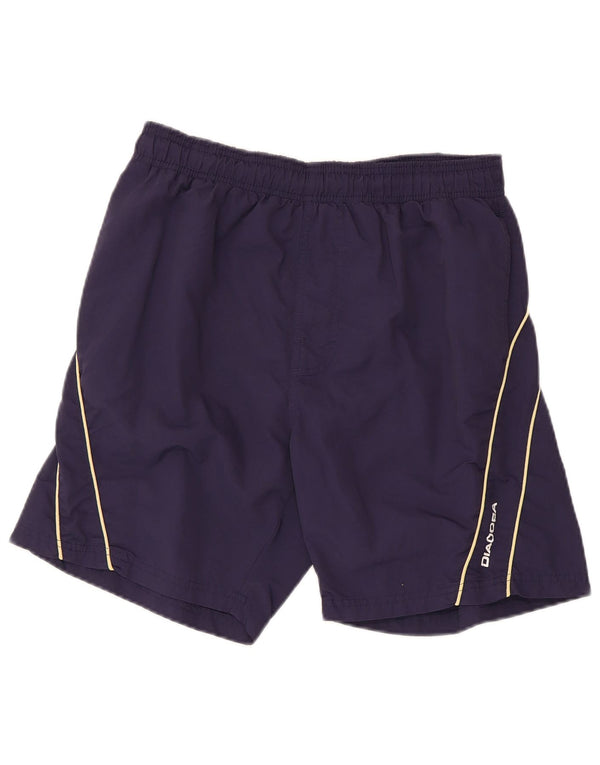 Pantaloncini sportivi Diadora da uomo Large Blu Navy in poliammide