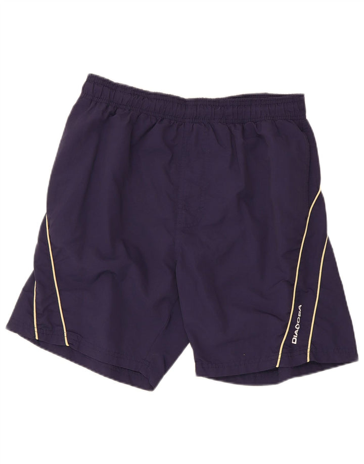 Pantaloncini sportivi Diadora da uomo Large Blu Navy in poliammide