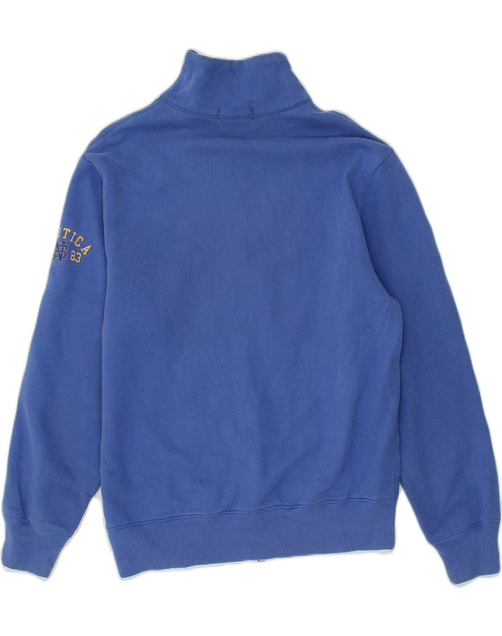 NAUTICA Mens Graphic Tracksuit Top Jacket XS Blue Cotton | Vintage Nautica | Thrift | Second-Hand Nautica | Used Clothing | Messina Hembry 