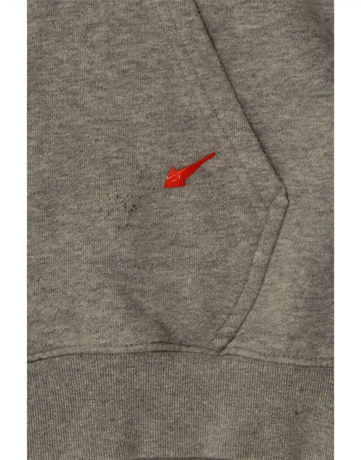 ADIDAS Mens Hoodie Jumper Large Grey Cotton