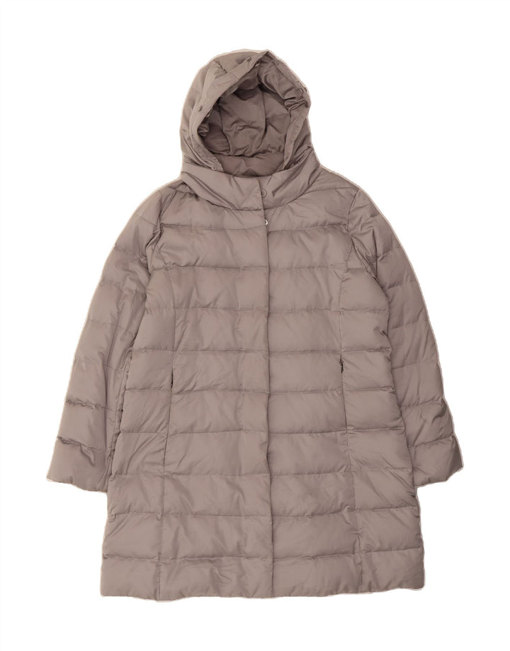 MABRUN Womens Hooded Padded Coat UK 16 Large Grey Vintage Mabrun and Second-Hand Mabrun from Messina Hembry 