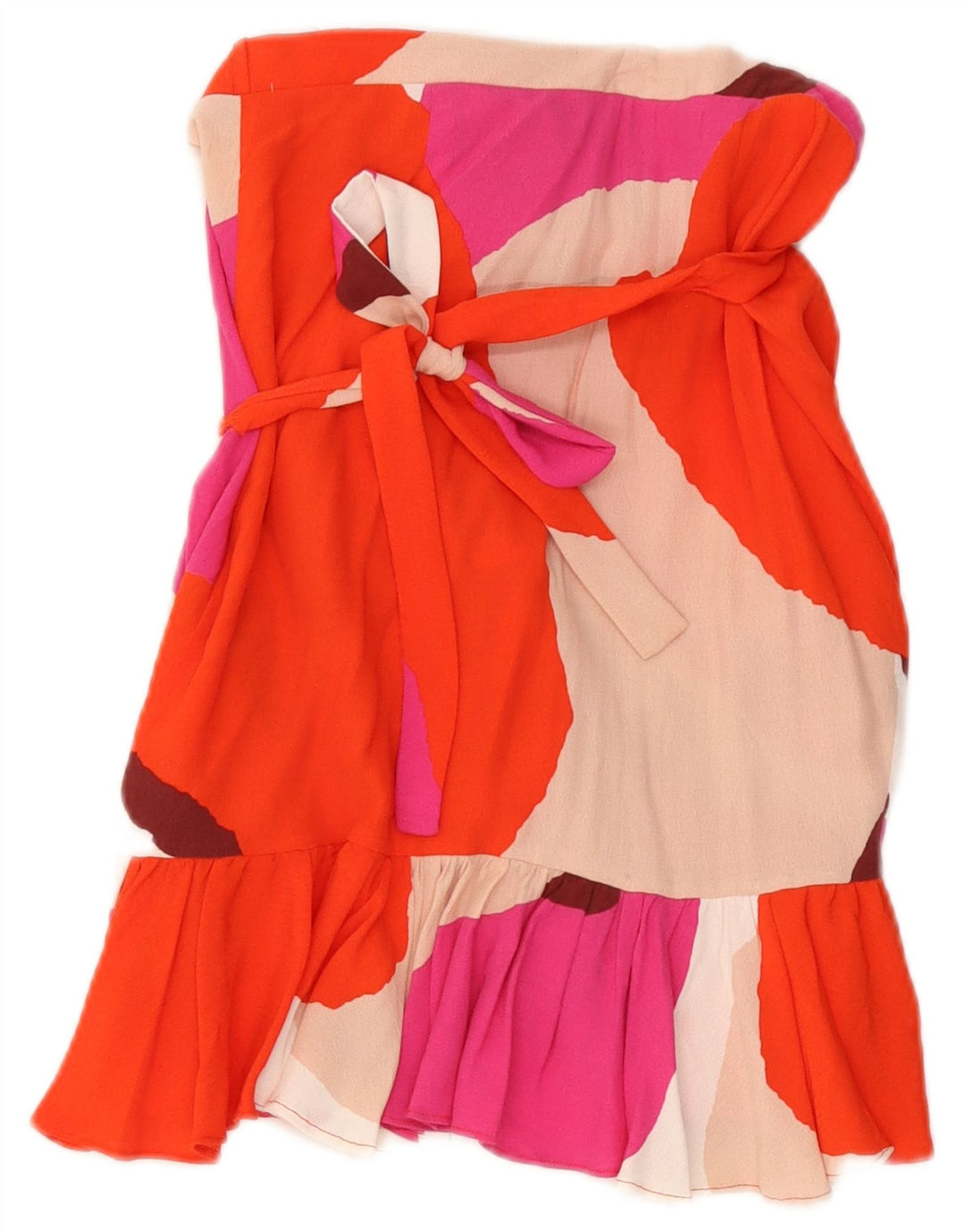 Gonna a portafoglio da donna Zara piccola W24 in cotone color block multicolore