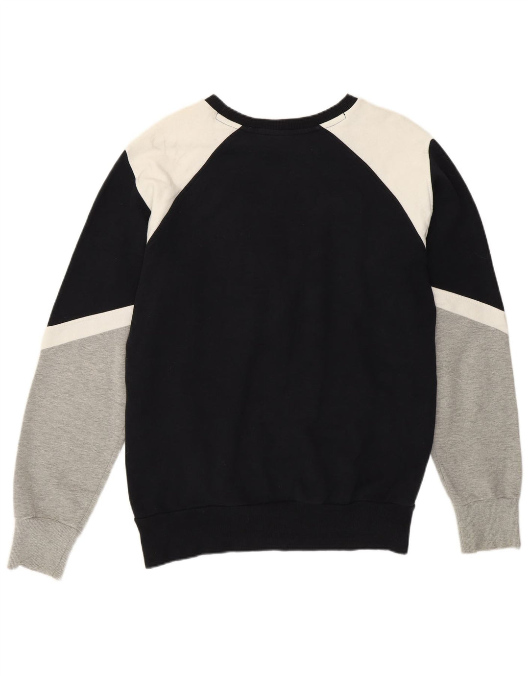 Felpa grafica da donna Ellesse Maglione UK 10 Small Black Colourblock