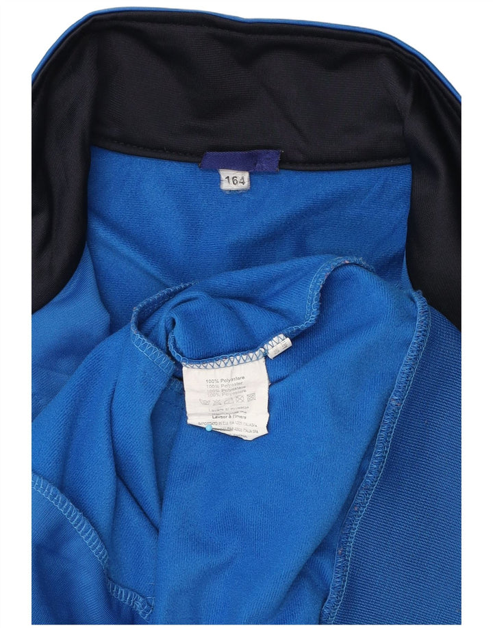 Giacca da tuta da ragazzo Asics 13-14 anni in poliestere color block blu