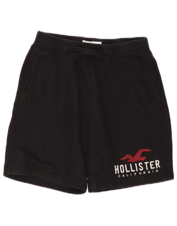 Pantaloncini sportivi grafici da uomo HOLLISTER piccoli in cotone nero