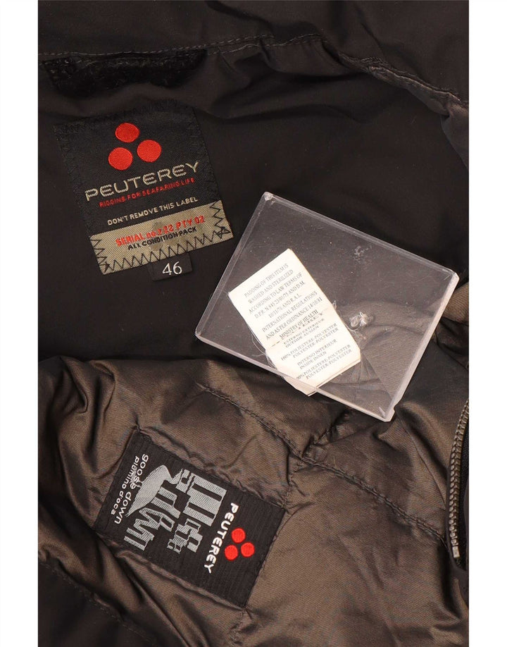 PEUTEREY Giubbotto Imbottito Donna IT 46 Large Nero Poliestere