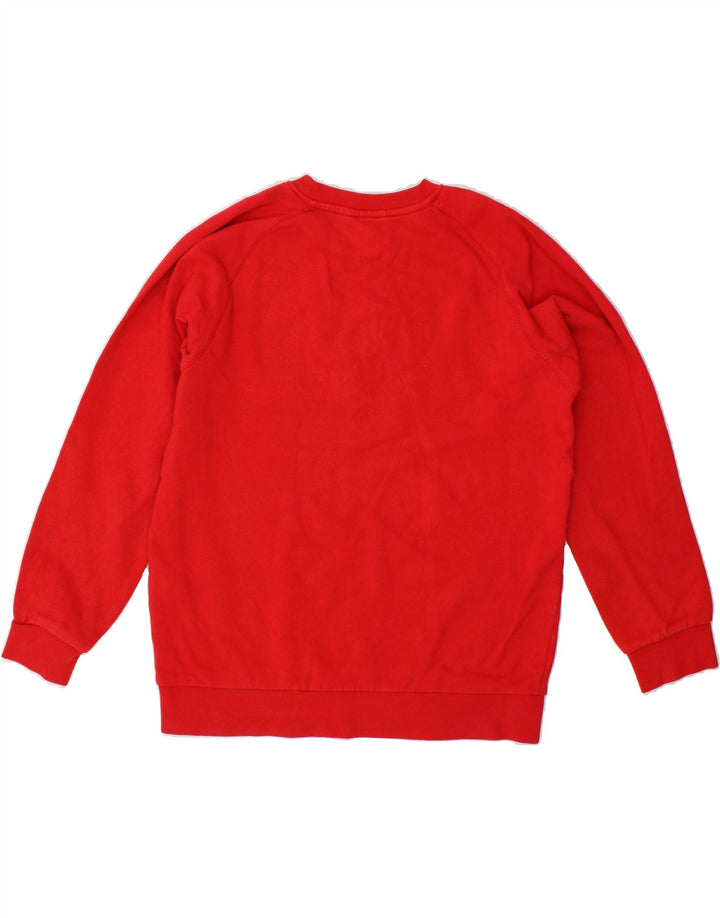 ADIDAS Boys Graphic Sweatshirt Jumper 13-14 Years Red Cotton Vintage Adidas and Second-Hand Adidas from Messina Hembry 