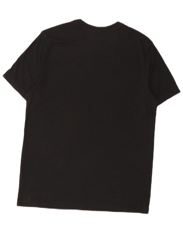 T-shirt grafica Nike Dri Fit da uomo, parte superiore in poliestere nero medio