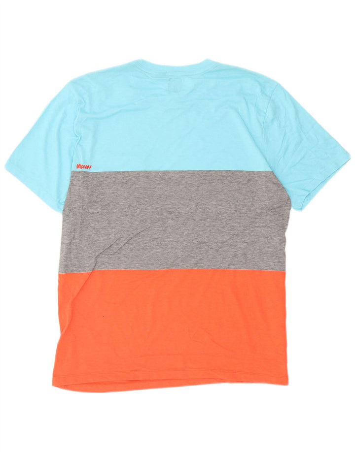 T-shirt grafica da uomo Volcom Top XL in cotone color block multicolore