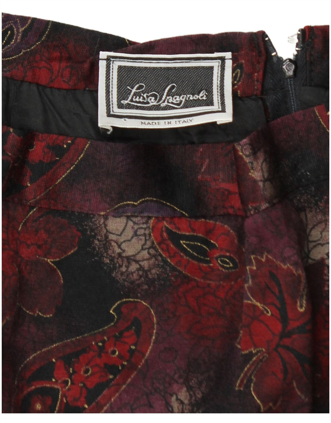 LUISA SPAGNOLI Gonna a tubino da donna W28 Paisley medio bordeaux