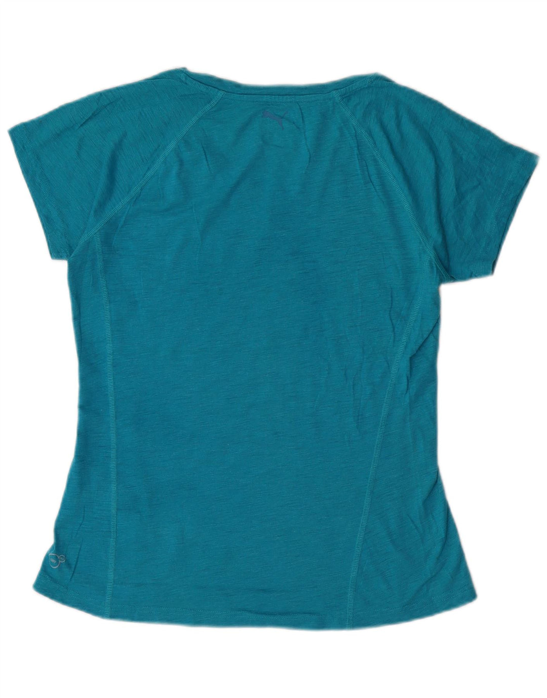 T-shirt da donna Puma Top UK 12 cotone screziato blu medio