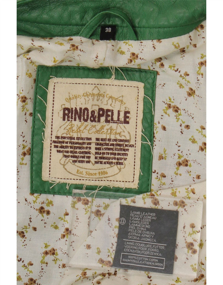 Giacca in pelle corta da donna Rino & Pelle EU 38 Pelle verde medio