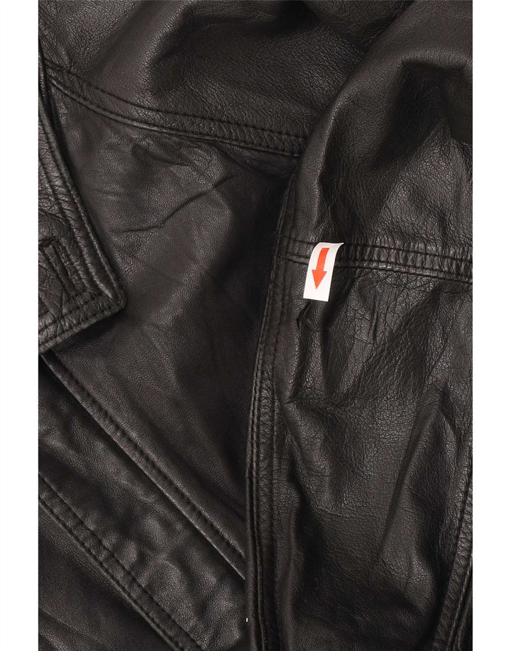 Giacca in pelle da uomo Alta Moda Firenze IT 56 3XL Nera