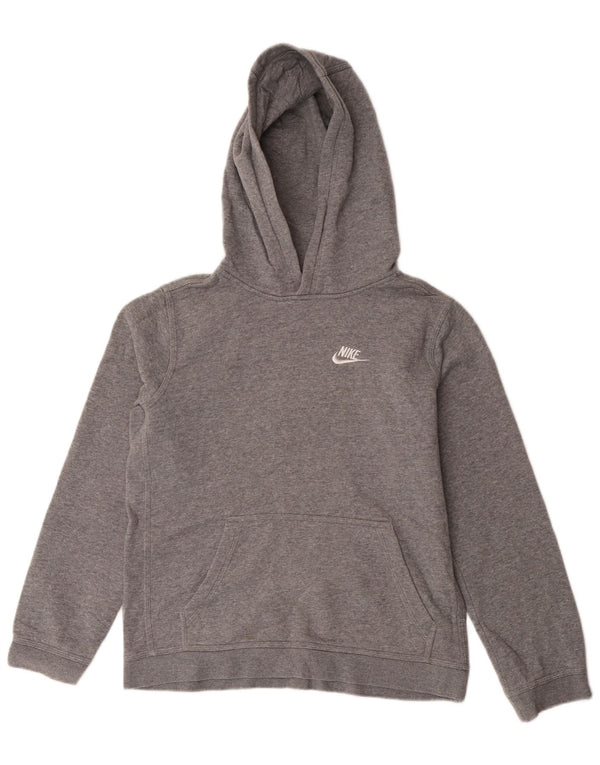 Felpa con cappuccio Nike da ragazzo 13-14 anni XL in cotone chiazzato grigio