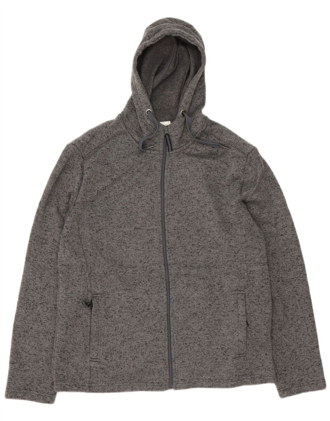 Felpa con cappuccio e zip da uomo Mountain Warehouse XL Poliestere chiazzato grigio