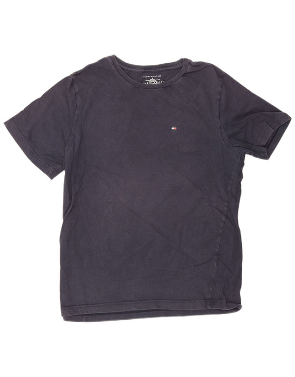 T-shirt da uomo Tommy Hilfiger Top in cotone blu navy medio