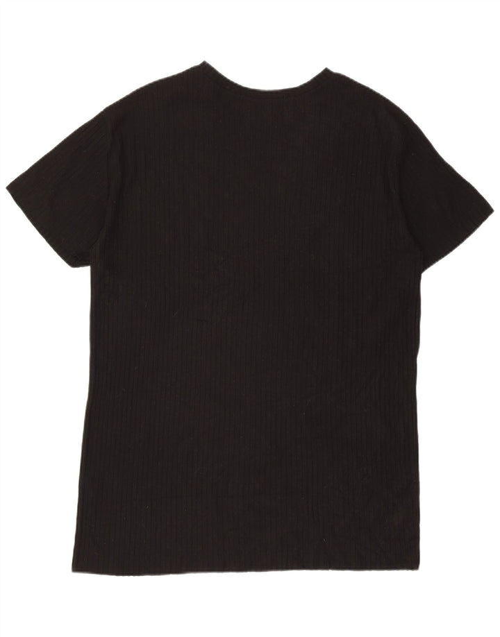 ZARA Womens Oversized T-Shirt Dress UK 10 Small Black Polyester