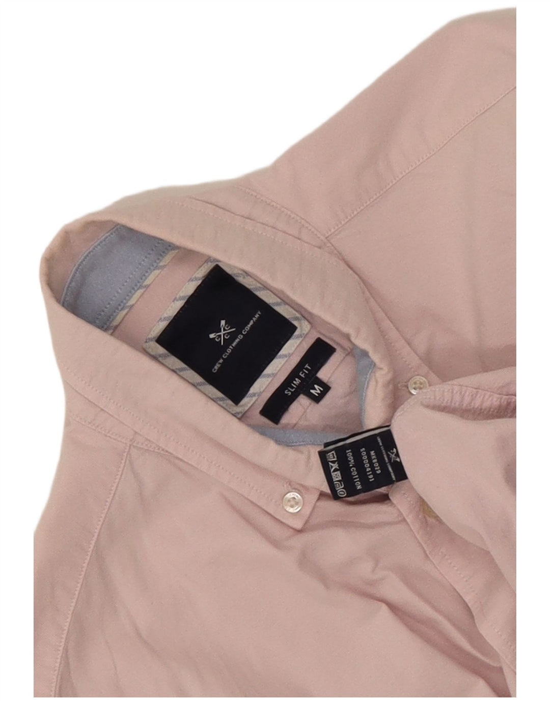 Crew Clothing Camicia slim fit da uomo in cotone rosa medio