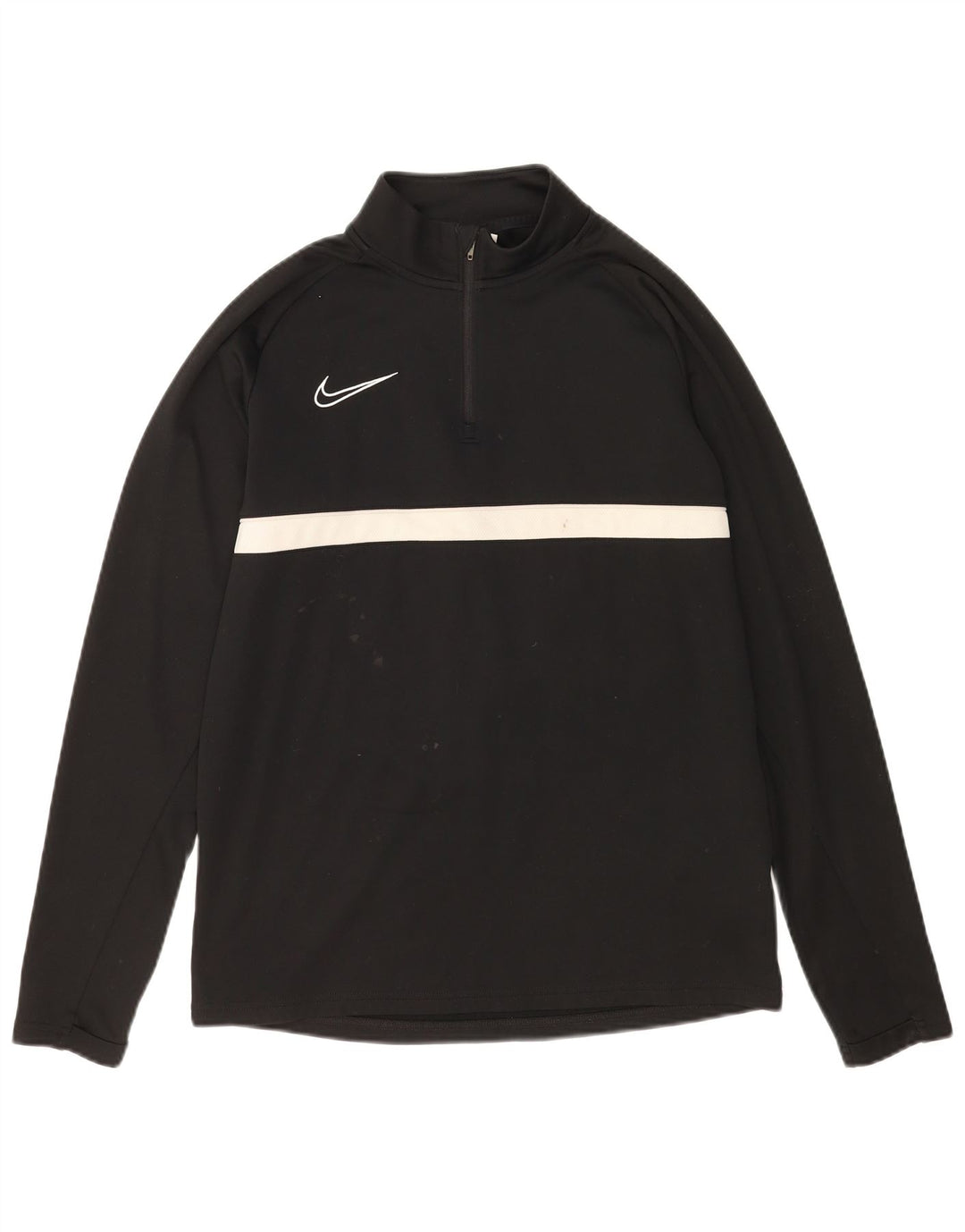 Maglia da tuta Nike Dri Fit con collo e zip da uomo, color block medio nero